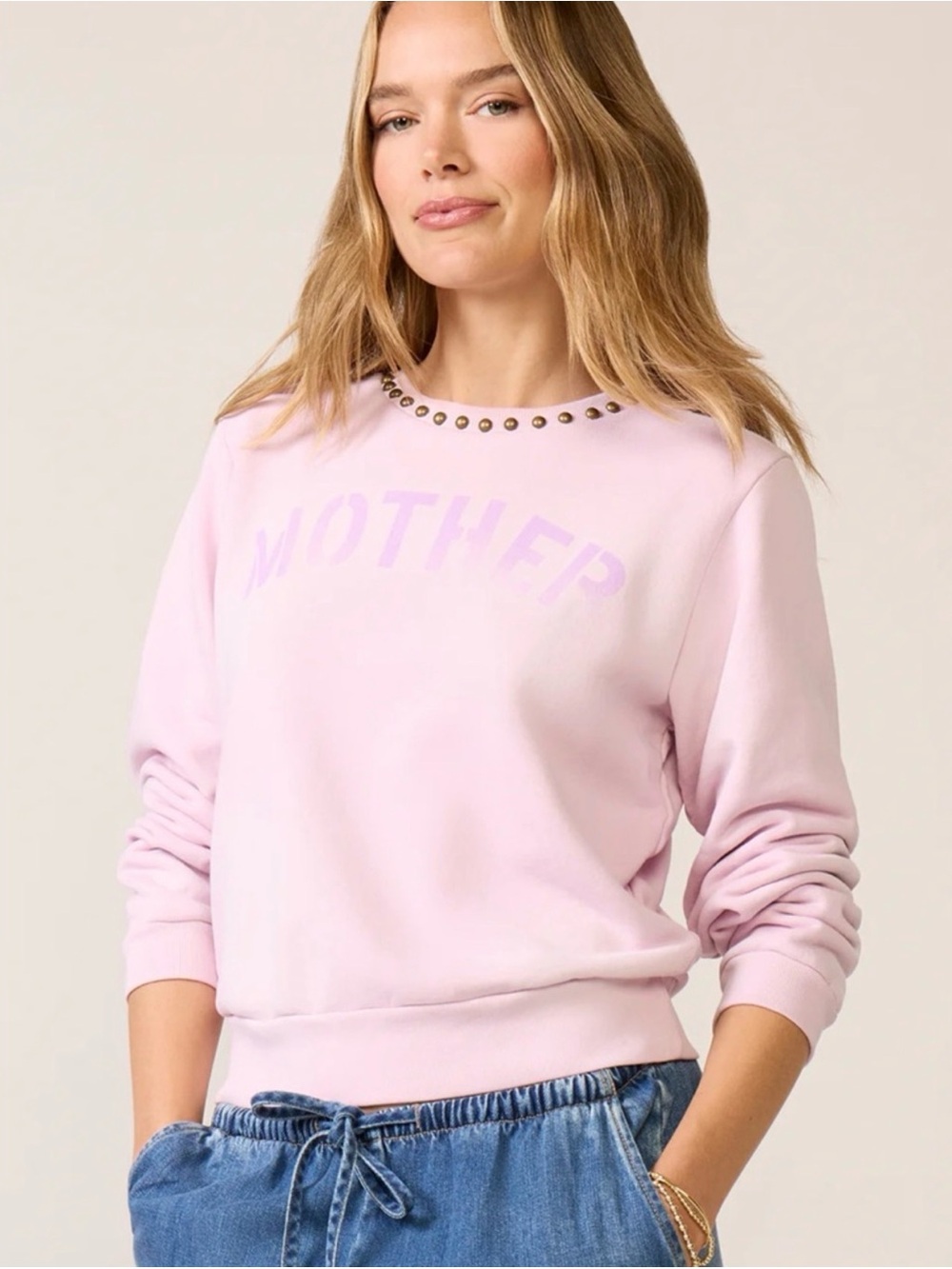 MOTHER the camper stud sweatshirt medium EUC